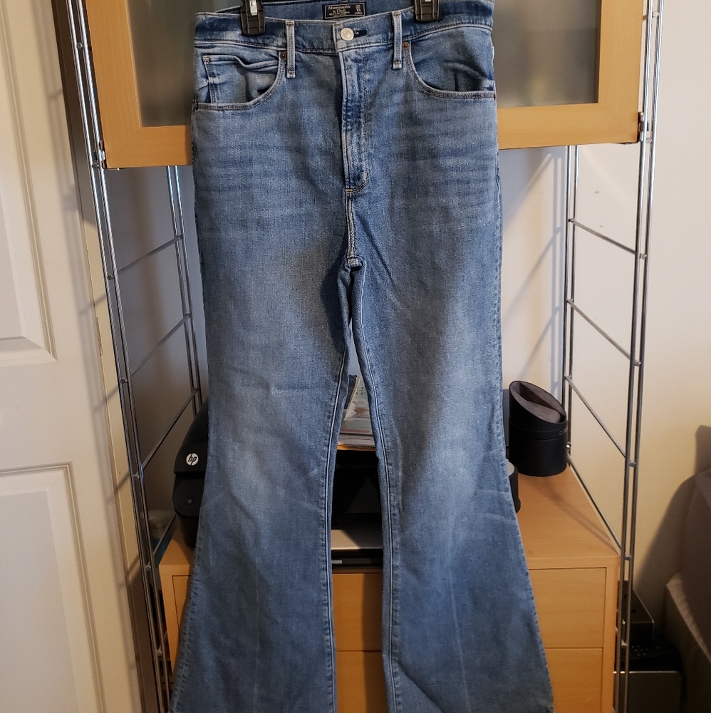 Abercrombie and fitch high waist flare jeans